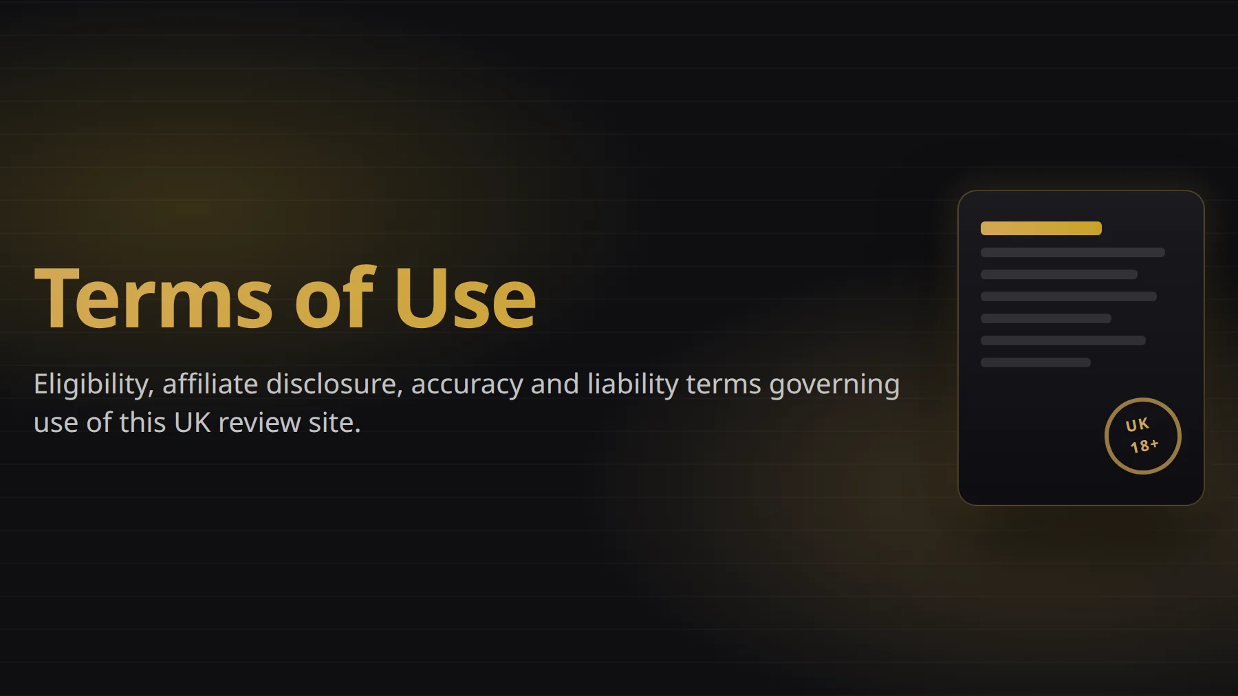 Kachingo Casino terms of use and player agreement summary